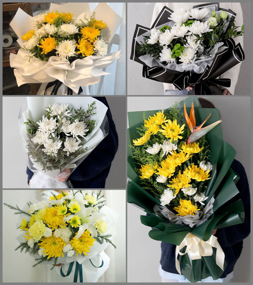 浙江省台州黄岩区茅畲乡白浦岙村白事花束代送
